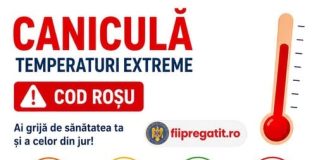 ATENȚIE! CANICULĂ ȘI TEMPERATURI EXTREME
