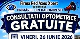 Consultații optometrice gratuite pentru locuitorii din Radomirești