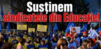 Federația SANITAS susține revendicările Federației Sindicatelor din Educație „Spiru Haret” și ale celorlalte federații sindicale