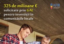 Peste 325 de milioane € fonduri solicitate prin GAL pentru investiții în comunitățile locale