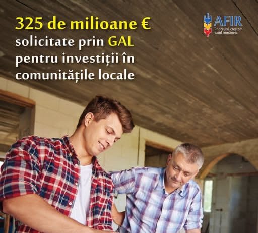 Peste 325 de milioane € fonduri solicitate prin GAL pentru investiții în comunitățile locale