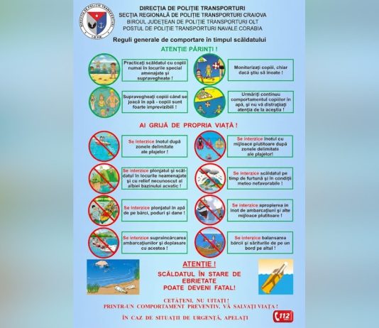 NU TRANSFORMAȚI VACANȚA ÎNTR-O TRAGEDIE!