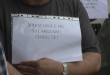 PROTEST PENTRU SALARII ECHITABILE LA CASA DE PENSII OLT