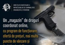 Un „magazin” de droguri coordonat online, puncte de vânzare schimbate periodic și livrări la domiciliu.