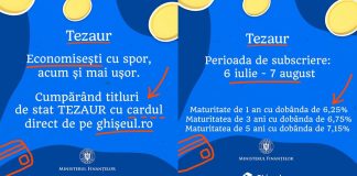 O nouă ediție TEZAUR: Investiții avantajoase în titluri de stat cu dobânzi neimpozabile de până la 7,15% pe an