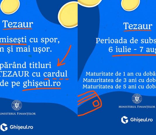 O nouă ediție TEZAUR: Investiții avantajoase în titluri de stat cu dobânzi neimpozabile de până la 7,15% pe an