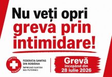 Federația SANITAS: Au început deja presiunile asupra angajaților. Nu vă lăsați intimidați!