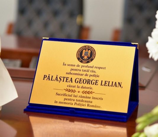 COMEMORARE LA IPJ OLT A SUBCOMISARULUI DE POLIȚIE GEORGE LELIAN PĂLĂȘTEA