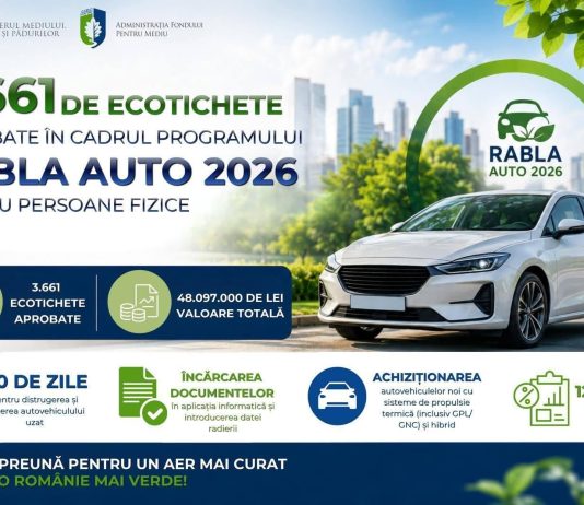 3.661 de ecotichete aprobate în Programul Rabla Auto 2026