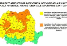 ANM: val de căldură persistent și episoade de instabilitate atmosferică accentuată
