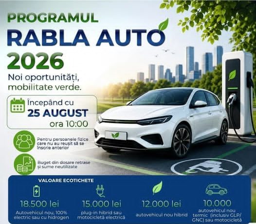 Noi inscrieri in Programul Rabla Auto 2026