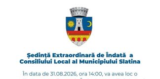 Ședință de urgență la Slatina: două comisii noi pentru urbanism, pe fondul schimbărilor aduse de noul Cod