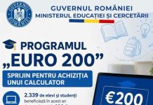 Peste 2 300 de elevi și studenți beneficiază de sprijinul de 200 de euro pentru achiziția unui calculator
