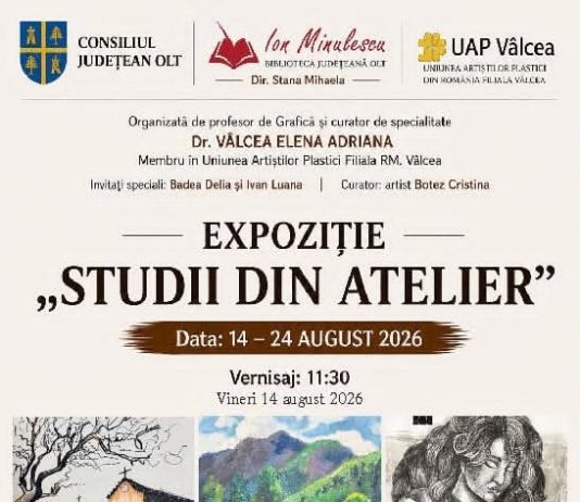 „Studii din atelier”, expoziție de artă semnată de trei tineri din Slatina