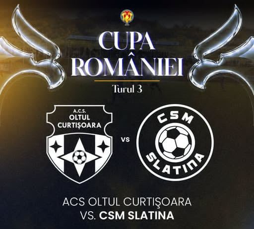 Oltul Curtișoara, duel cu CSM Slatina în turul III al Cupei României!