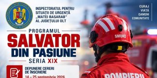 Vrei să devii salvator? ISU Olt deschide o nouă serie a programului „Salvator din pasiune”