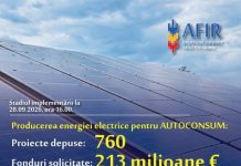Solicitări de peste 450 de milioane € pentru energie regenerabilă depuse la AFIR în prima zi a sesiunii
