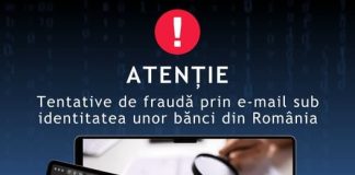 Atenție: tentative de fraudă prin email sub identitatea unor bănci din România