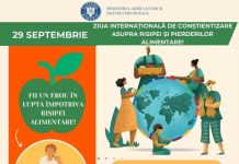 29 Septembrie – Ziua Internațională de Conștientizare a Pierderilor și Risipei Alimentare