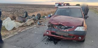 Accident cu trei victime pe DJ 546A, în afara localității Văleni