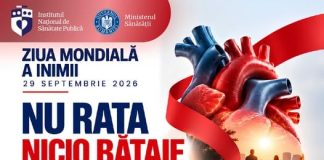 29 SEPTEMBRIE, Ziua Mondială a Inimii „Nu rata nicio bătaie a inimii tale!”