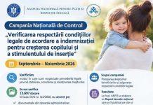 Campania Națională de Control “Verificarea respectării condițiilor legale de acordare a indemnizației pentru creșterea copilului și a stimulentului de inserție”