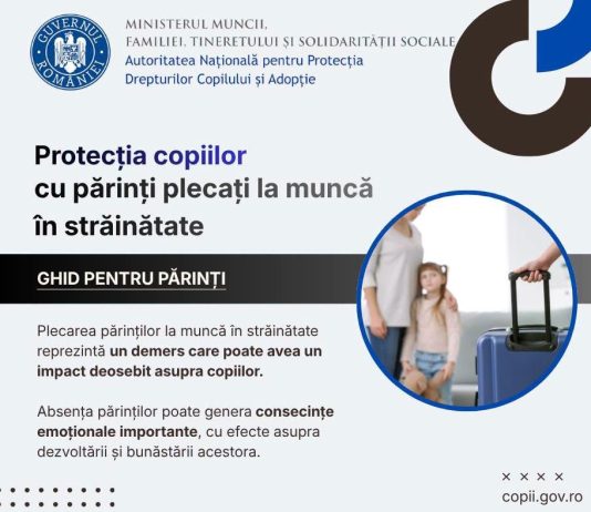 SECȚIUNE NOUĂ ÎN SITE-UL ANPDCA – Protecția copiilor cu părinți plecați la muncă în străinătate