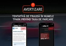 AVERTIZARE: SMS-uri frauduloase în numele TPARK
