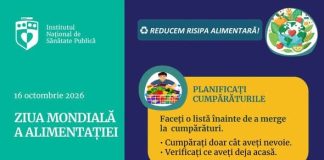16 OCTOMBRIE – ZIUA MONDIALĂ A ALIMENTAȚIEI