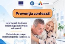 PREVENȚIA CONTEAZĂ! INFORMEAZĂ-TE DESPRE SCREENINGUL CANCERULUI COLORECTAL