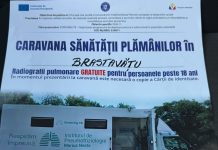 Caravana Sănătății Plămânilor ajunge la Brastavățu. Radiografii gratuite pentru persoanele de peste 18 ani.