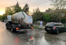 S-a reluat acțiunea de dezinfecție în Slatina