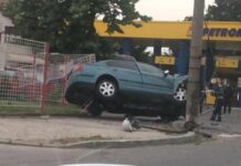 Accident rutier, provocat de un sofer baut, in zona Stadionului 1 Mai
