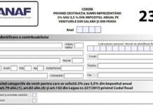 Redirectioneaza 3,5% din impozitul pe venit ! 25 mai este data limita!