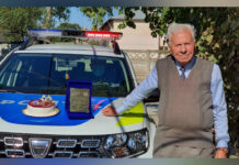 CEL MAI VÂRSTNIC REZERVIST OLTEAN A PRIMIT PLACHETA DE ONOARE