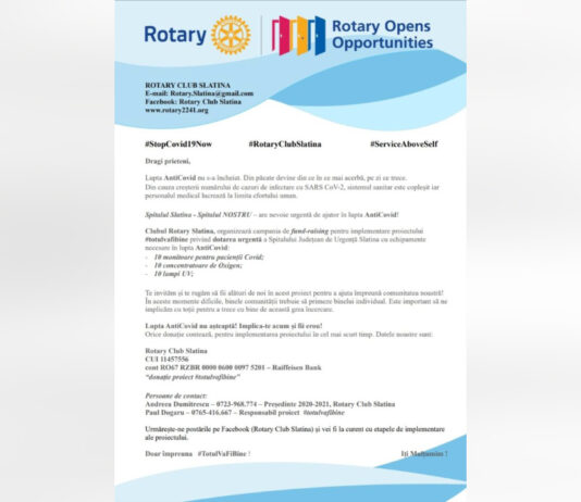 LUPTA ANTICOVID NU AŞTEAPTĂ! IMPLICĂ TE ACUM!