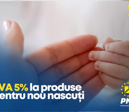 5% TVA la produse pentru nou născuți!!