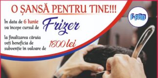 Subventie in valoare de 1800 lei, la absolvirea cursului de frizer