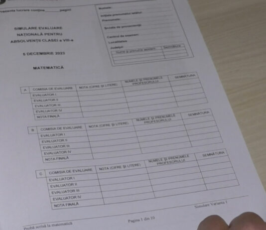 ȘI-AU EVALUAT MATEMATIC CUNOȘTINȚELE