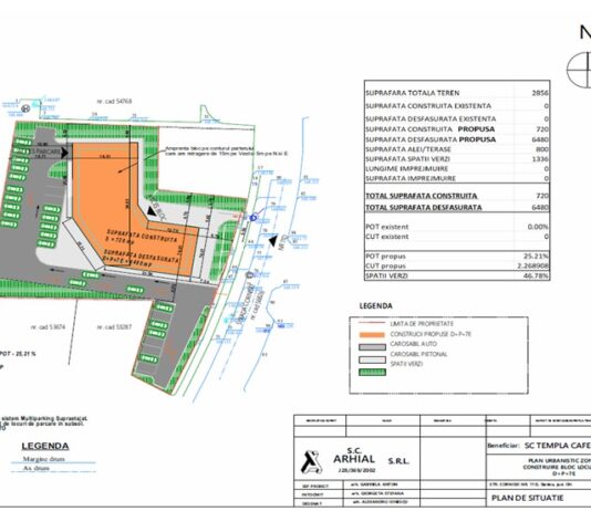 INTENŢIE DE ELABORARE PLAN URBANISTIC ZONAL ,, BLOC LOCUINTE COLECTIVE D+P+7E”