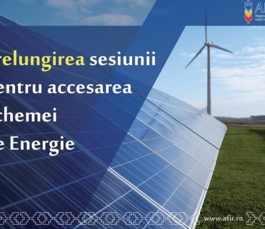 Prelungirea sesiunii de depunere pentru SCHEMA DE ENERGIE REGENERABILĂ