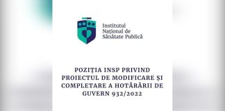 INSP nu a solicitat și nu a inițiat propunerea de act normativ aflat în prezent în transparență decizională.