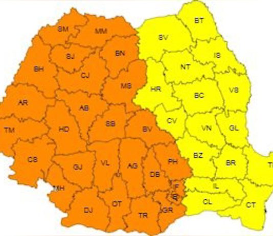 Vineri, cod portocaliu de caniculă