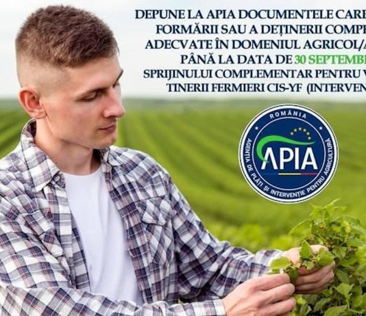 Se pot depune documentele care fac dovada formării sau a deținerii competențelor adecvate în domeniul agricol/agronomic până la 30 septembrie
