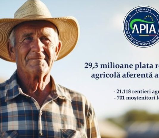 Peste 29,3 milioane lei autorizați la plată pentru renta viageră agricolă aferentă Campaniei 2024