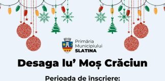 Desaga lu’ Moș Crăciun” îi așteaptă pe cei mai mici slătineni!