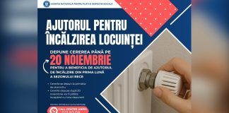 20 noiembrie, termenul-limită de depunere a cererilor pentru ajutorul de încălzire