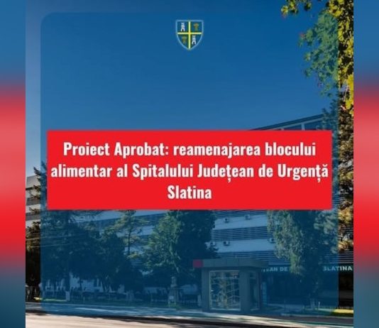 REAMENAJAREA BLOCULUI ALIMENTAR AL SJU SLATINA
