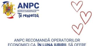ANPC RECOMANDĂ OPERATORILOR ECONOMICI CA, ÎN LUNA IUBIRII, SĂ OFERE UN CADOU DE NEÎNLOCUIT: SIGURANȚA