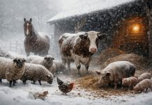Recomandări ANSVSA pentru protejarea animalelor în condiții meteo severe